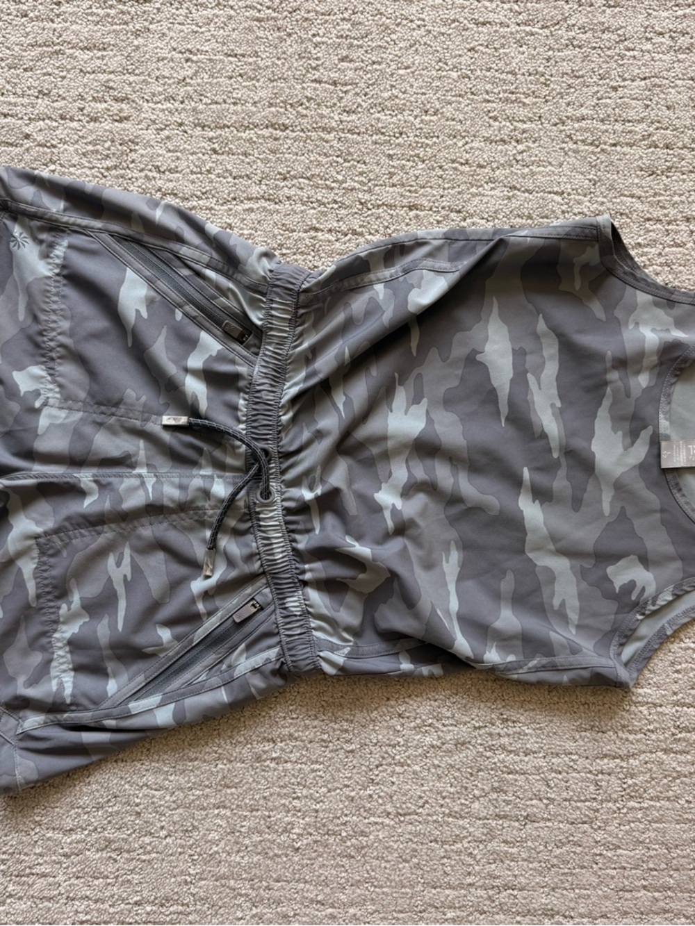 Athleta Girls Gray Camo Romper